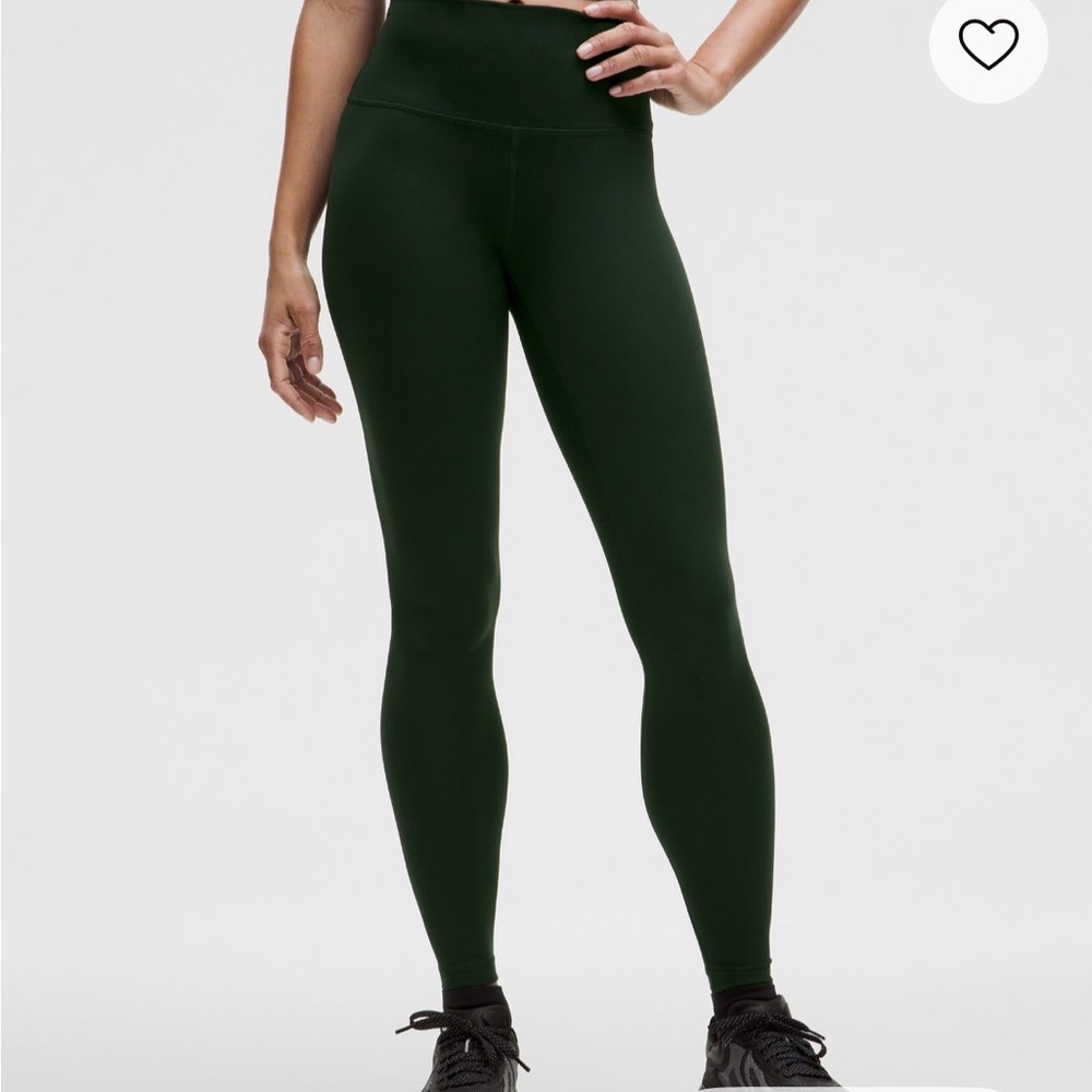 lululemon, wunder train high rise tight, Leggings, size 6 Forest green